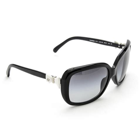 chanel 5171 sunglasses price|CHANEL CC Bow Sunglasses 5171 Black White.